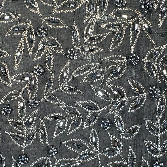 Vintage Papell Boutique Black Evening Top, Medium - Picture 2 of 6